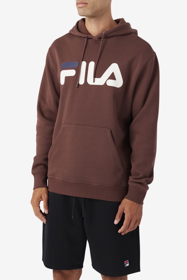 Brown Stone/Egret/Navy Fila Samari Hoodie