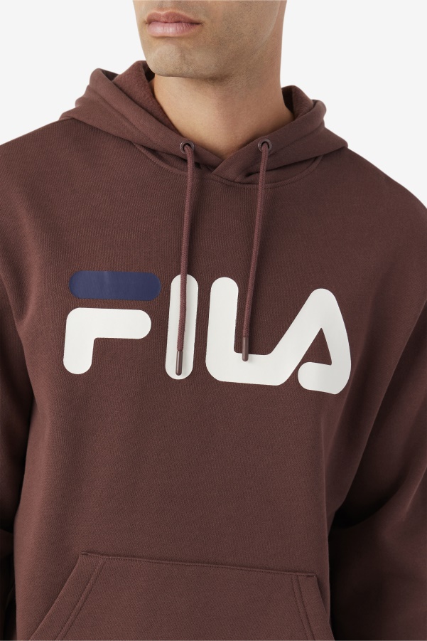 Brown Stone/Egret/Navy Fila Samari Hoodie