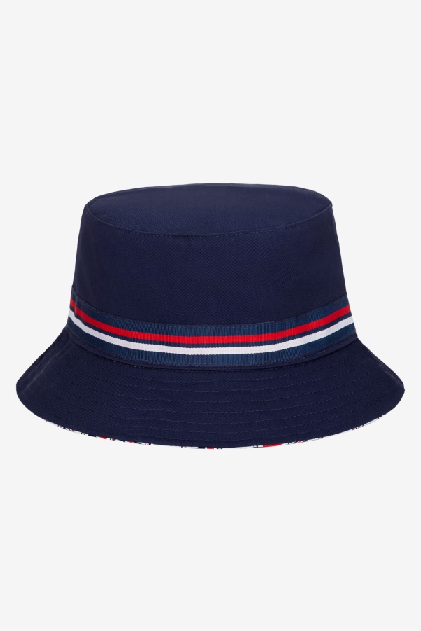 Peacoat Fila reversible bucket hat