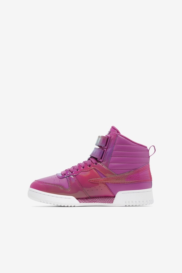 Iridescent/Purple/White Fila Little Kids' F-14 Iridescent