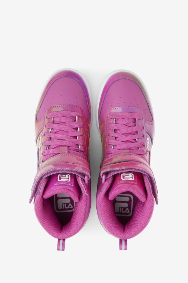 Iridescent/Purple/White Fila Little Kids' F-14 Iridescent