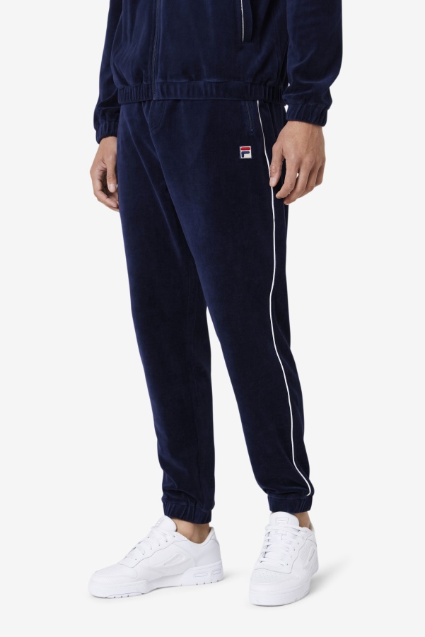 Lewis Velour Pant Navy/White Fila