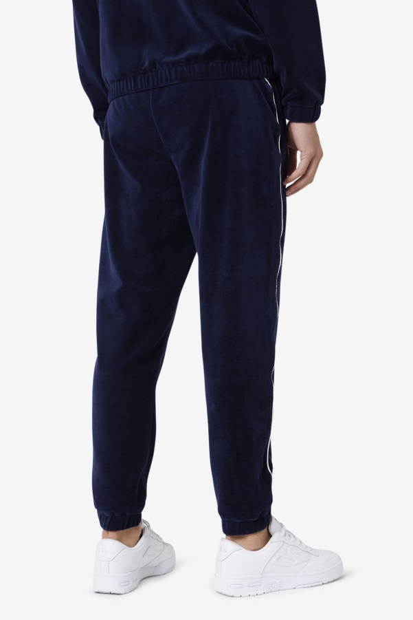 Lewis Velour Pant Navy/White Fila