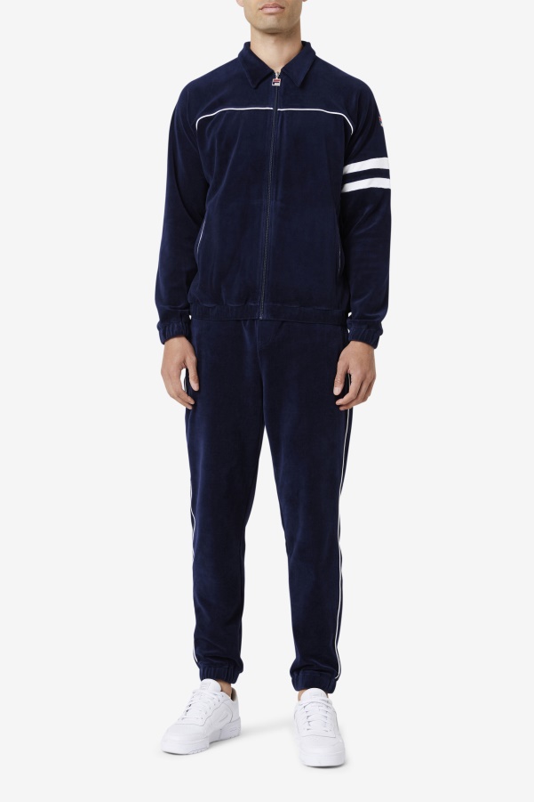 Lewis Velour Pant Navy/White Fila