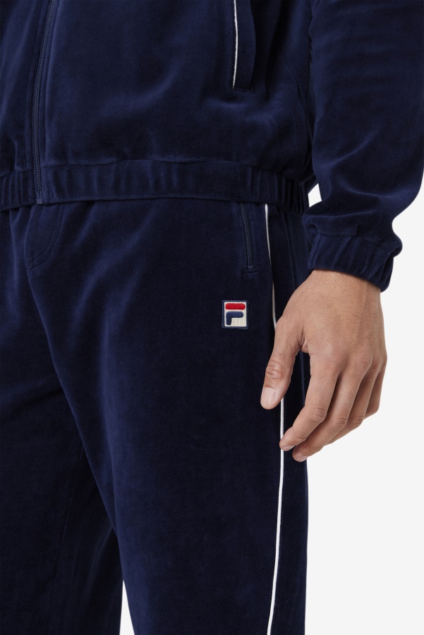 Lewis Velour Pant Navy/White Fila