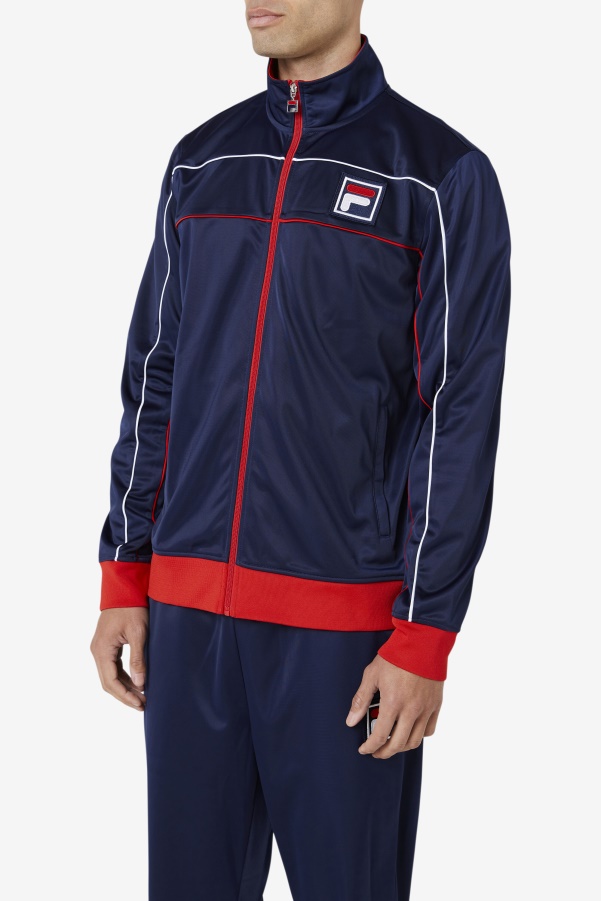 Fila Navy/Red/White Wayan Track Jacket
