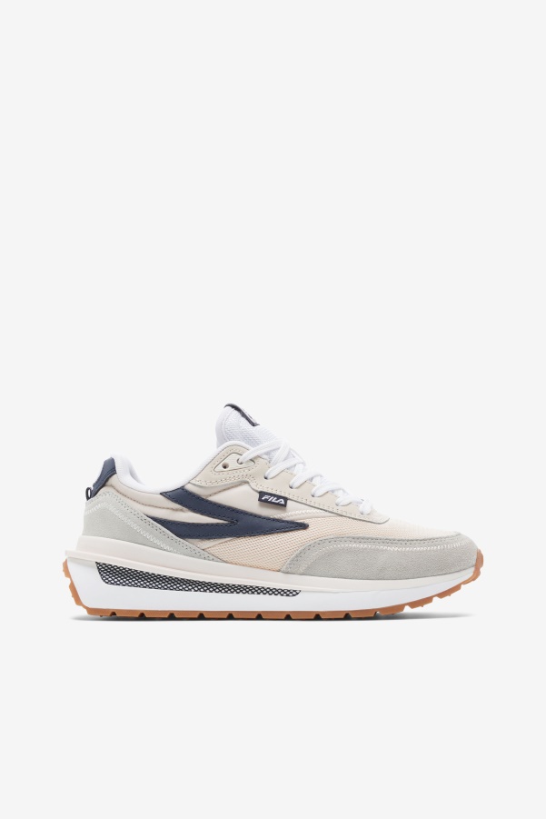 Bleached Sand/Navy/White Fila Women's Renno
