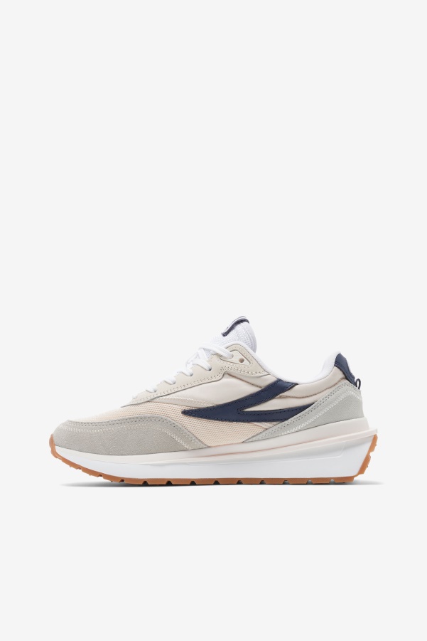 Bleached Sand/Navy/White Fila Women's Renno