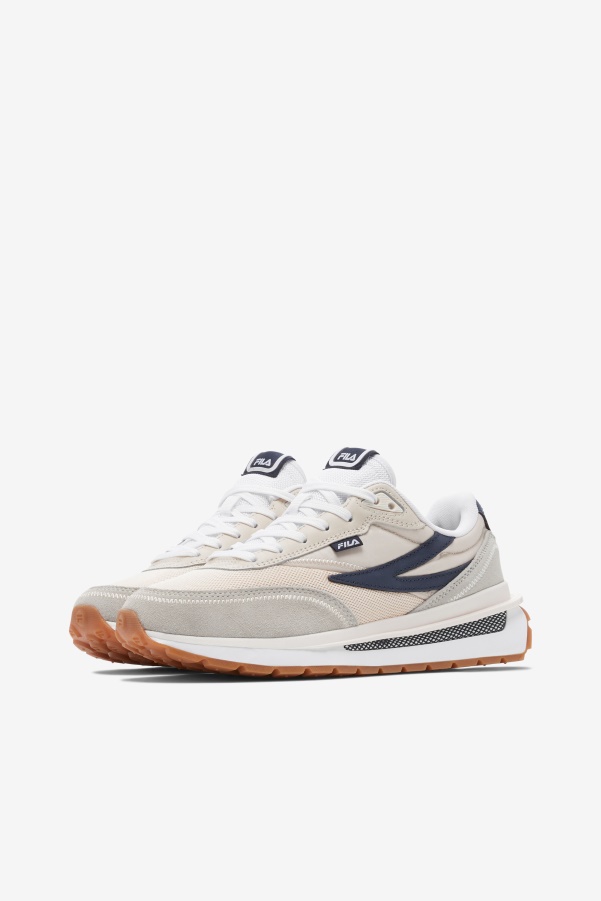 Bleached Sand/Navy/White Fila Women's Renno