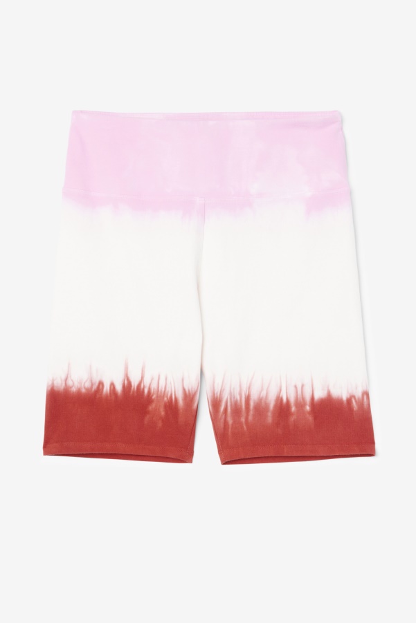 Taima Tie Dye Bike Short Fila Pirouette/White/Earth Red
