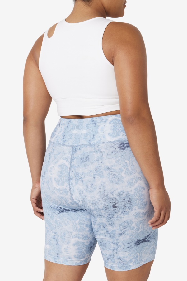 White Uplift Slice Crop Bra Top Fila