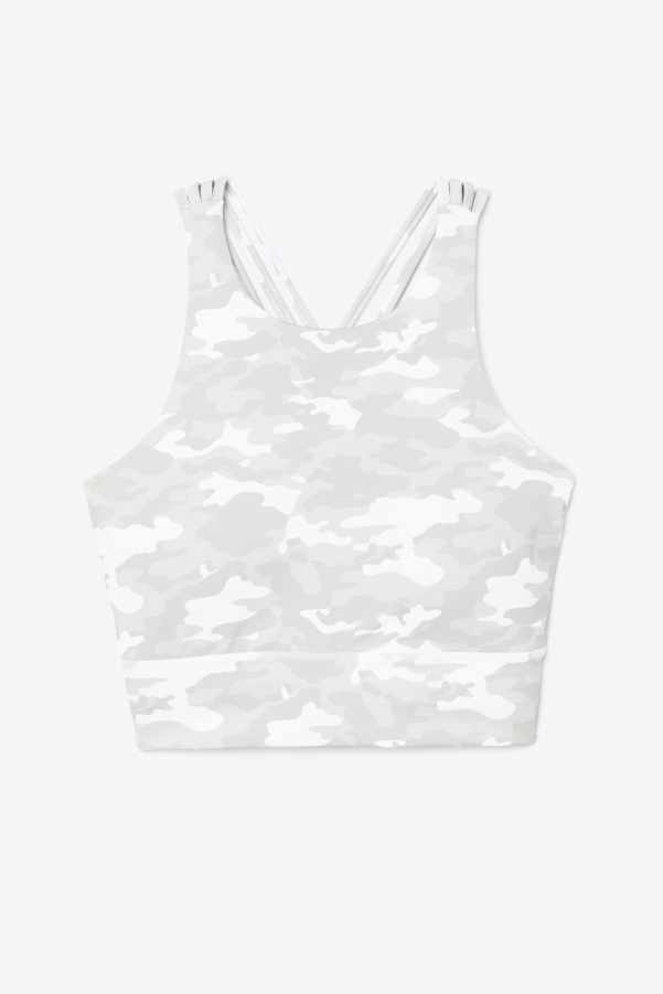 Uplift High Neck Sports Bra White Fila