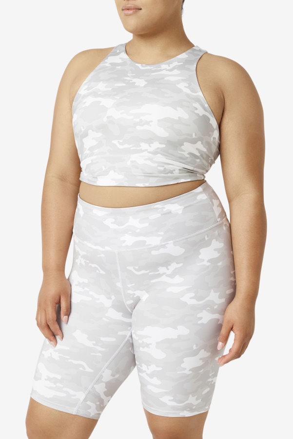 Uplift High Neck Sports Bra White Fila