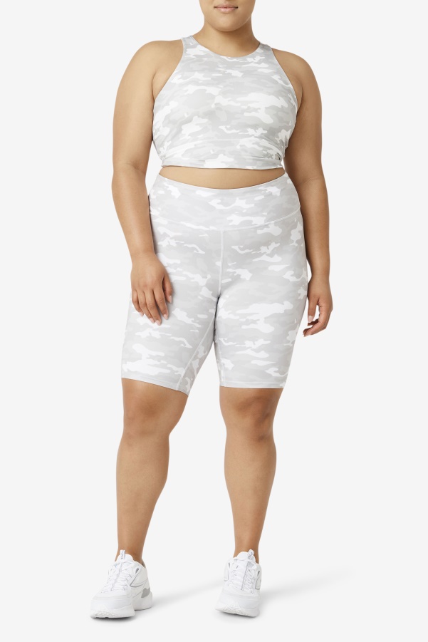 Uplift High Neck Sports Bra White Fila