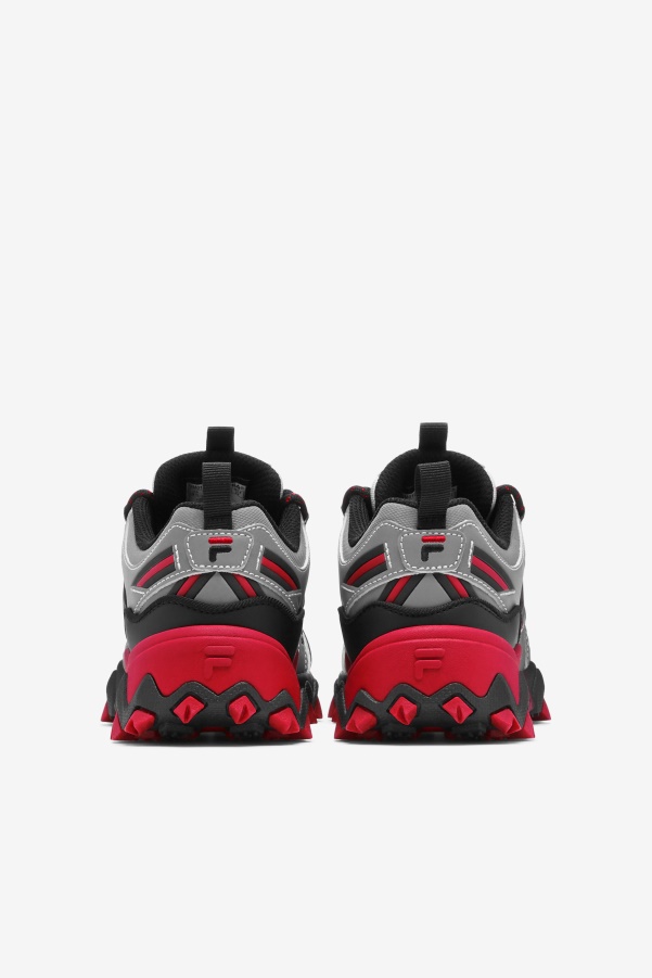 Fila Big Kids' Oakmont TR Metallic Silver/Black/Red