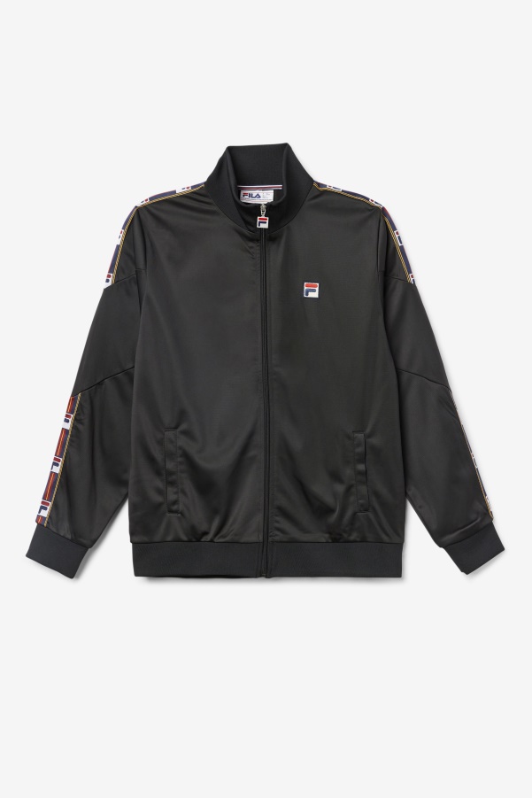 Black Carson Track Jacket Fila