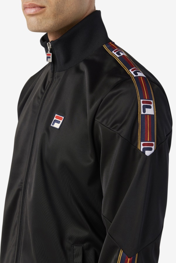 Black Carson Track Jacket Fila