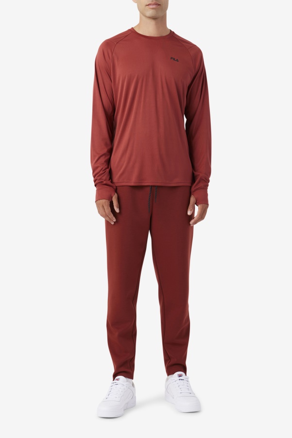 Fila Russet Brown/Black Jazam Long Sleeve Crew