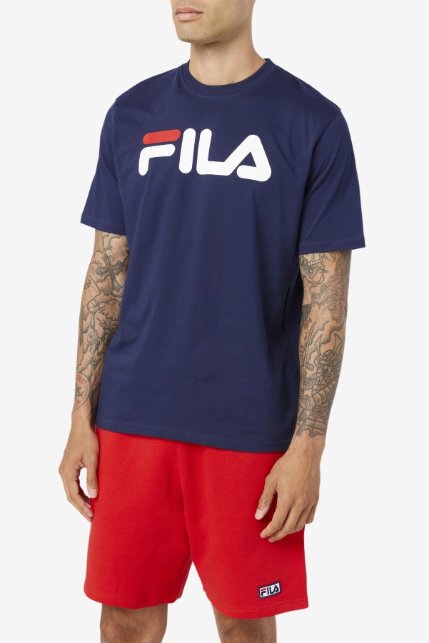 Fila Men's Eagle Tee Peacoat/White/Chinese Red