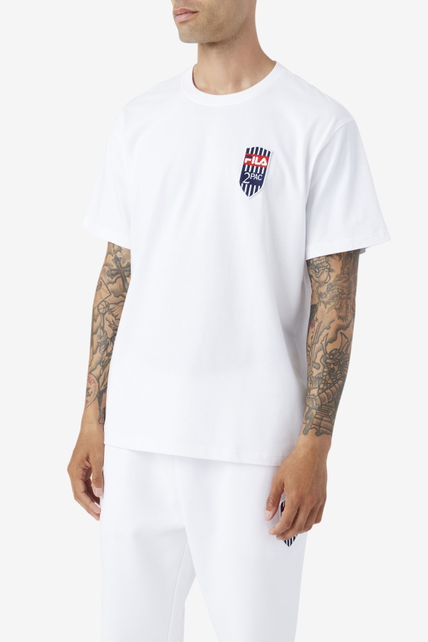 White 2Pac Patch Tee Fila