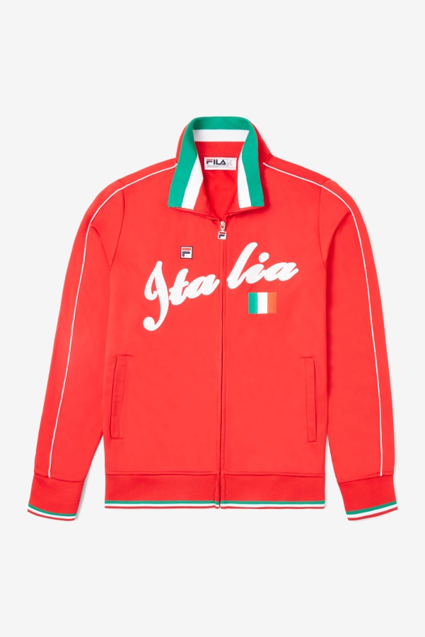 Red/White Fila Italia Track Jacket