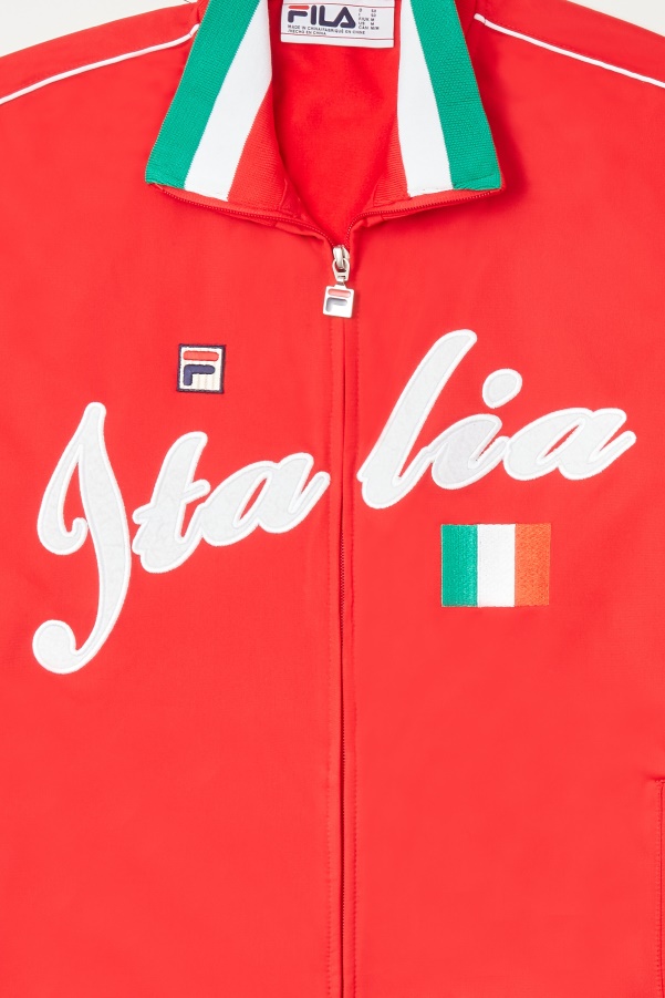 Red/White Fila Italia Track Jacket