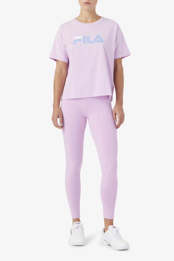 Orchid/Blue/White Elora Legging Fila