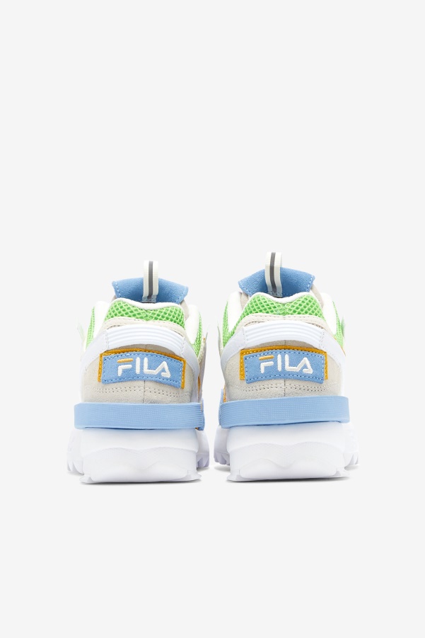 White/Dusk Blue/Jasmine Green Fila Women's Disruptor 2 EXP