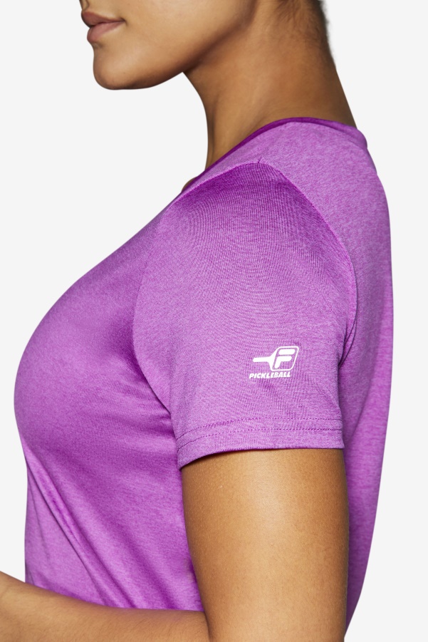 Pickleball Silky V-Neck Fila Purple Cactus Heather