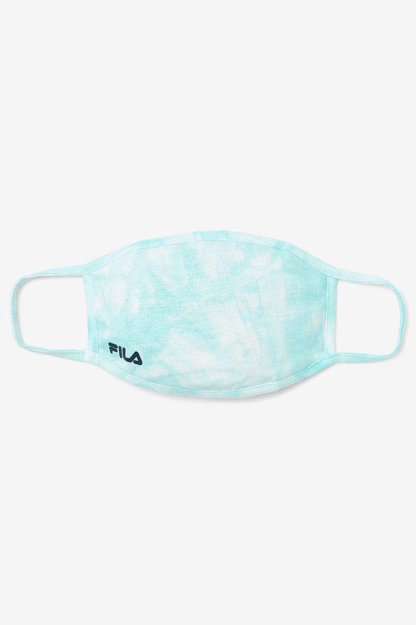 Aqua Blue Tie Dye Aqua Blue Tie Dye Face Mask Fila
