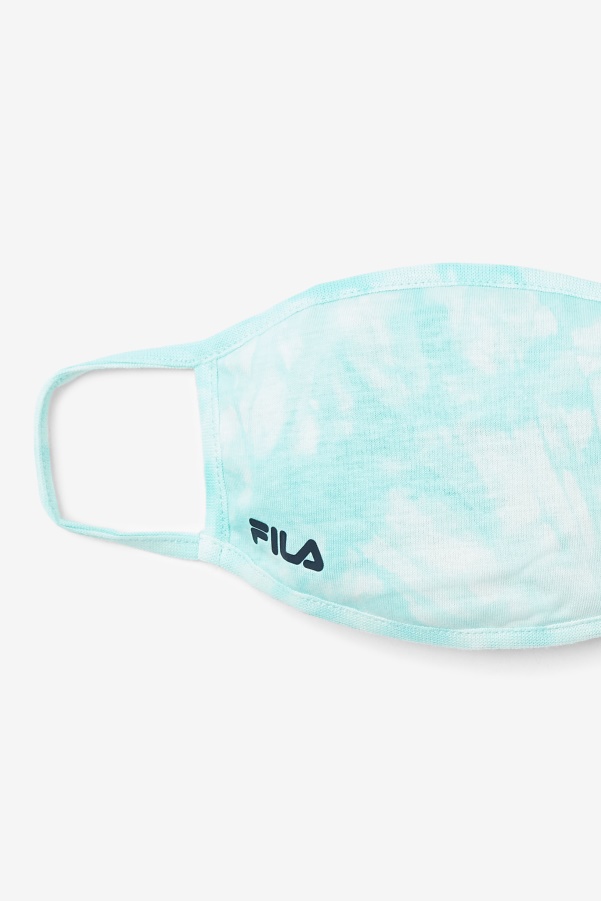 Aqua Blue Tie Dye Aqua Blue Tie Dye Face Mask Fila