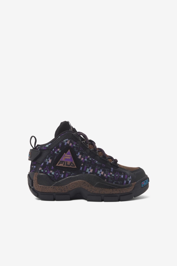 Fila Little Kids' Grant Hill 2 Outdoor Black/Pinecone/Purple