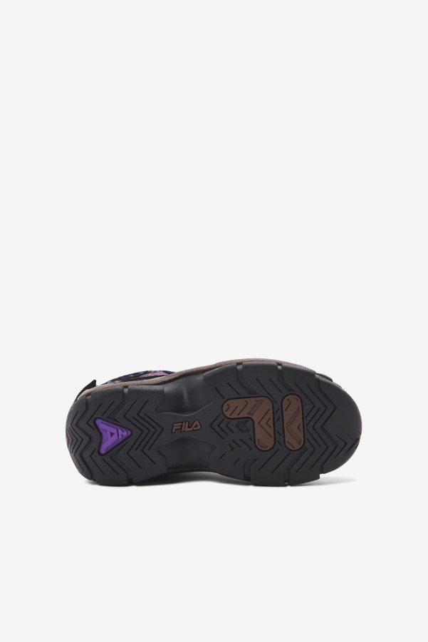 Fila Little Kids' Grant Hill 2 Outdoor Black/Pinecone/Purple
