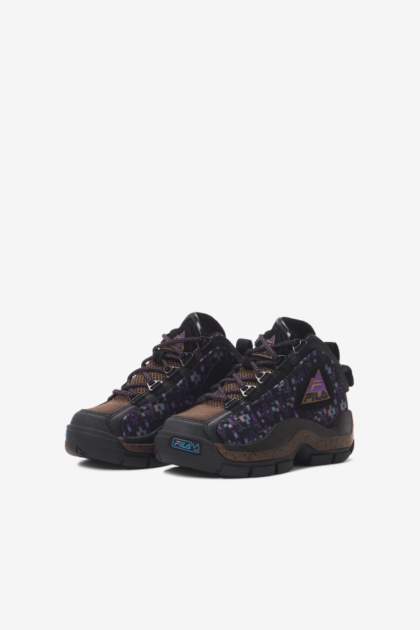 Fila Little Kids' Grant Hill 2 Outdoor Black/Pinecone/Purple