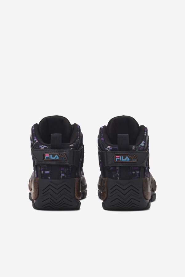 Fila Little Kids' Grant Hill 2 Outdoor Black/Pinecone/Purple