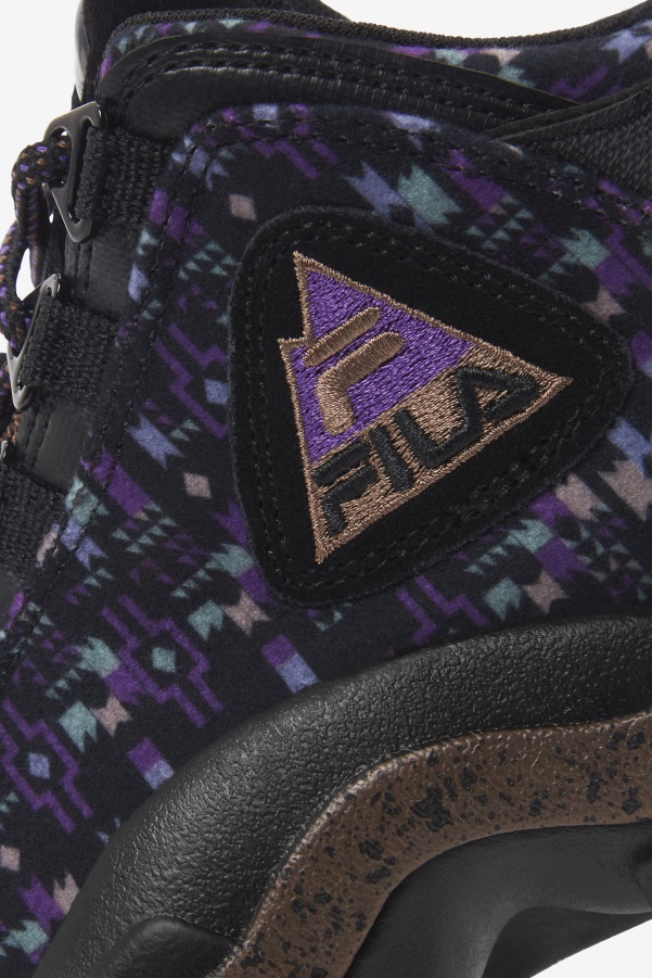 Fila Little Kids' Grant Hill 2 Outdoor Black/Pinecone/Purple