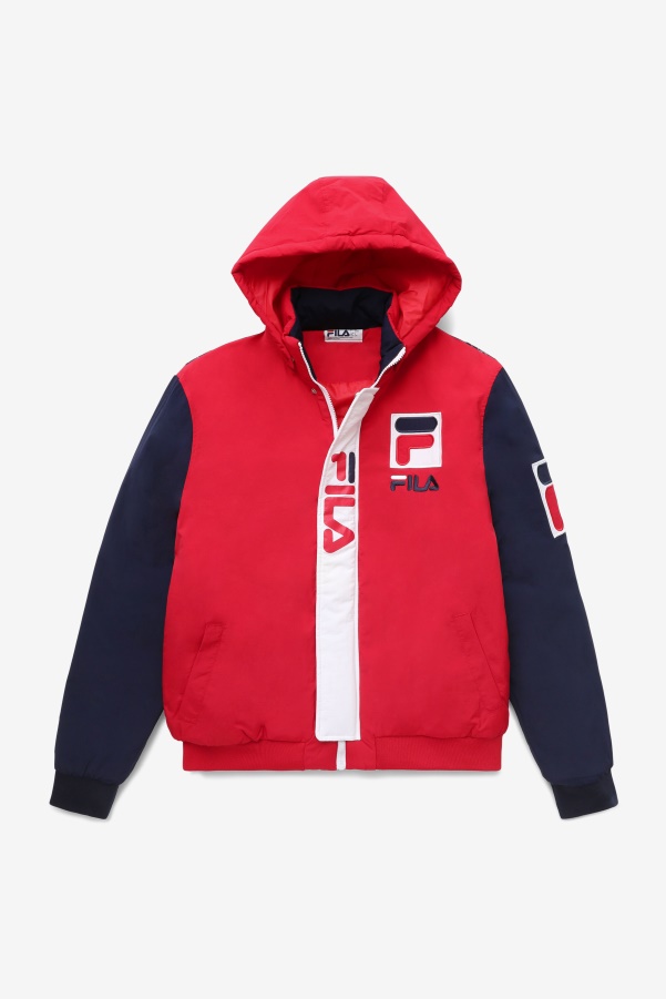 Fila P1 FILA Tech Jacket Red/Peacoat/White