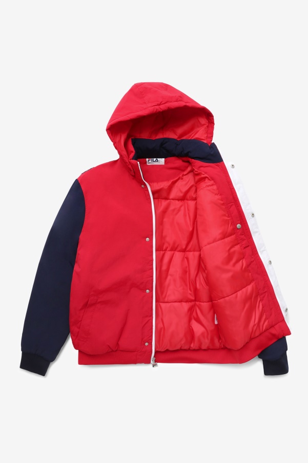 Fila P1 FILA Tech Jacket Red/Peacoat/White