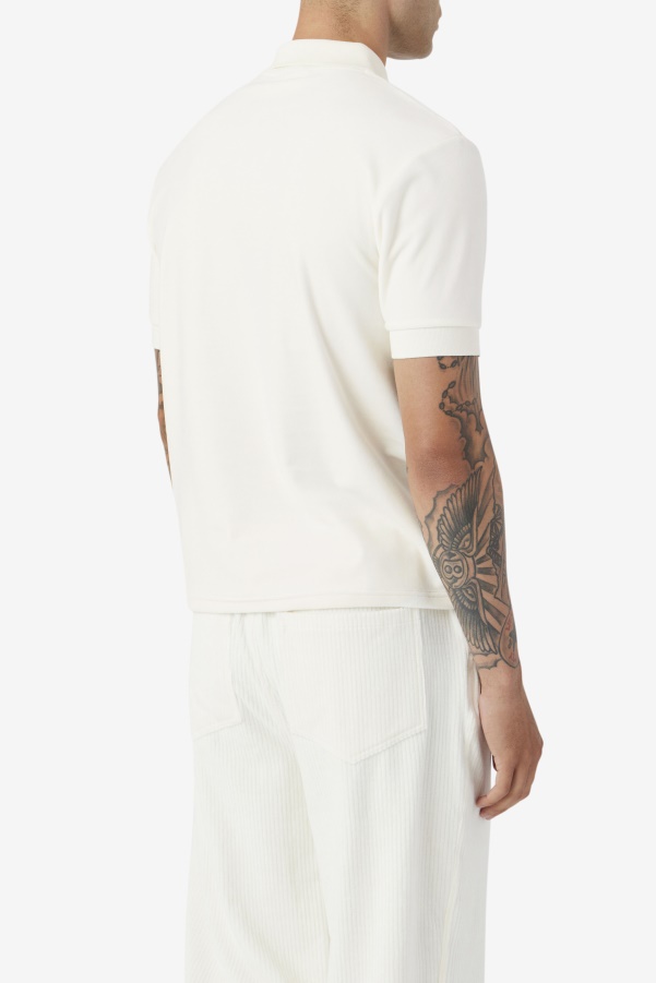 Devon Velour Polo Fila Egret