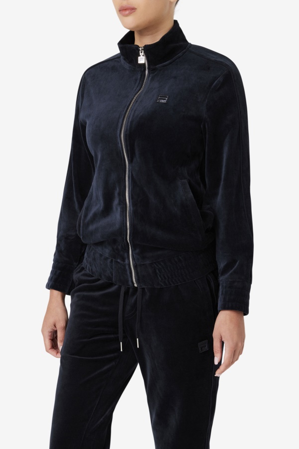 Fila Deverall Velour Jacket Black