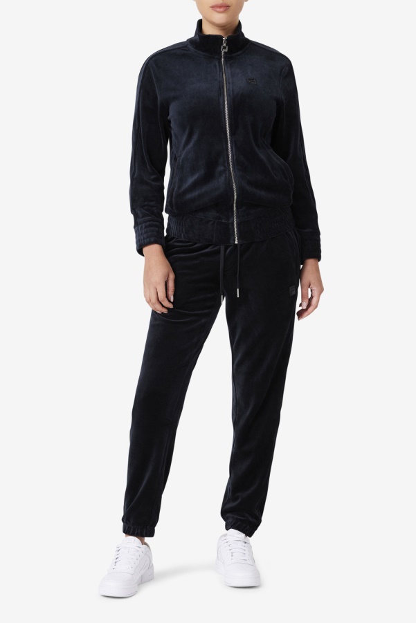 Fila Deverall Velour Jacket Black