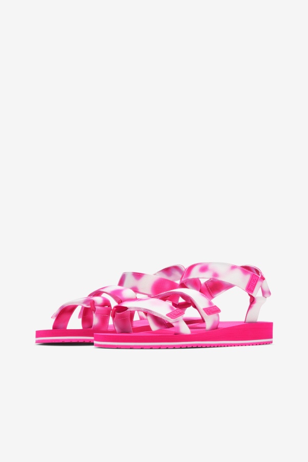 Multi/Pink Glo/White Fila Women's Drifter Ts Tie Dye