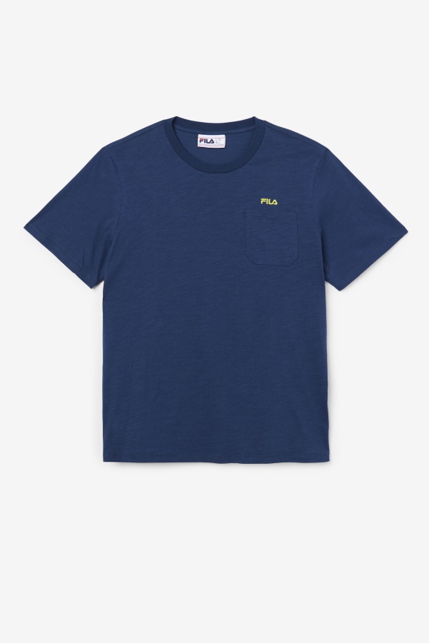 Navy/Yellow Dilki Crew Fila