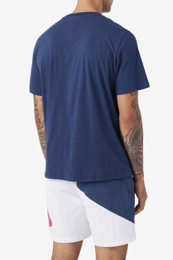 Navy/Yellow Dilki Crew Fila