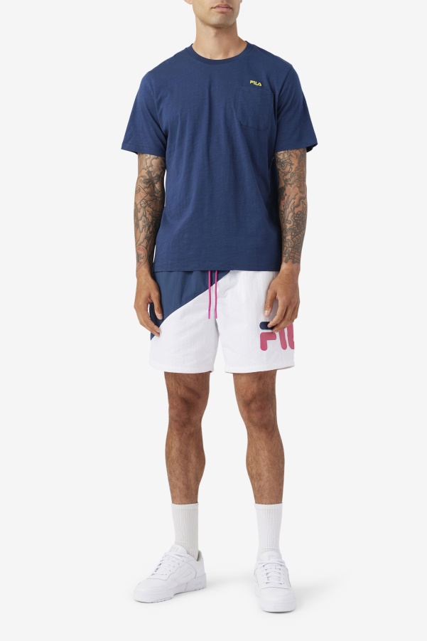 Navy/Yellow Dilki Crew Fila