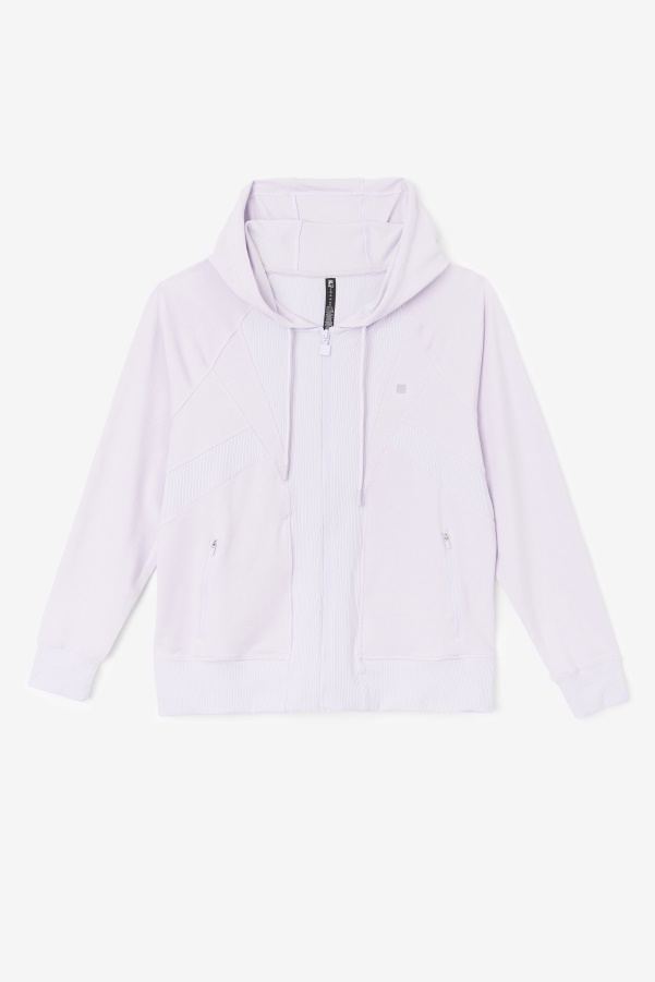 Fila Fi-Lux Texture Full Zip Hoodie Lavender Blue