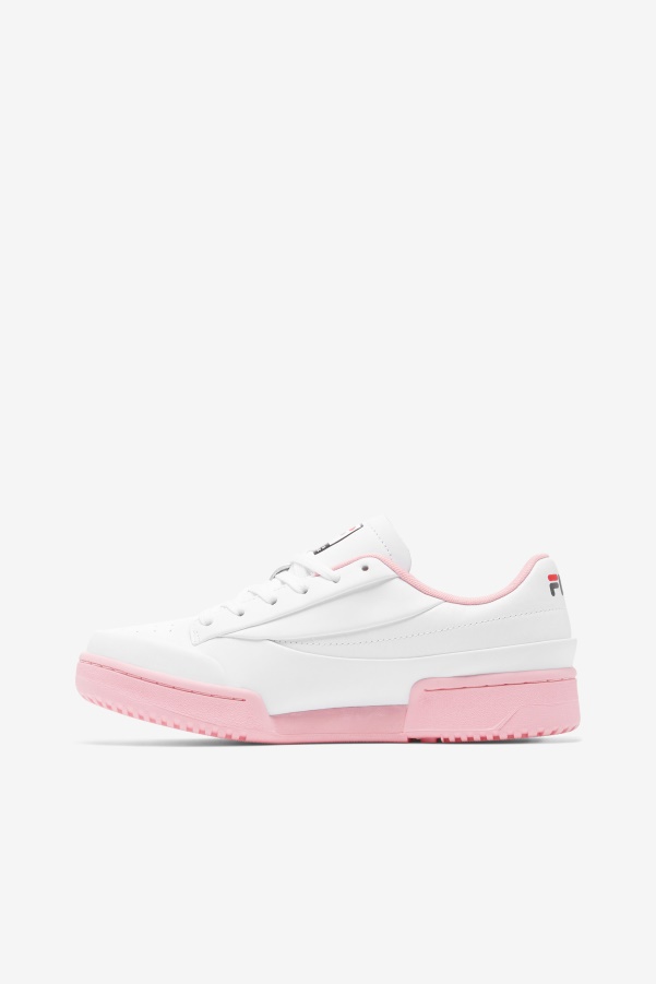 White/Coral Blush/Black Women's Original Tennis Lux X Barneys Fila