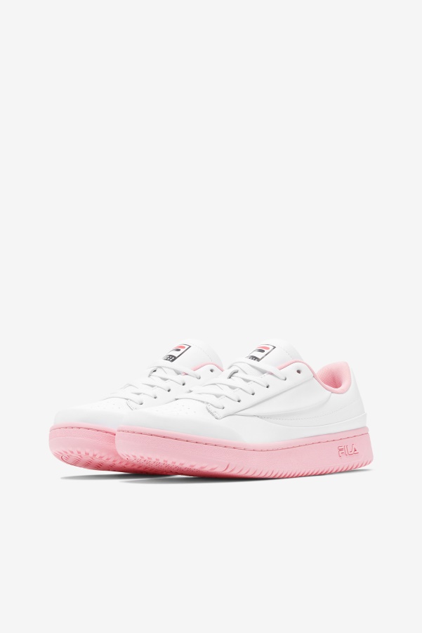 White/Coral Blush/Black Women's Original Tennis Lux X Barneys Fila