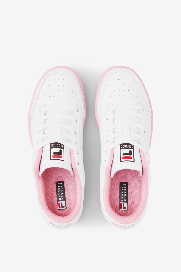 White/Coral Blush/Black Women's Original Tennis Lux X Barneys Fila