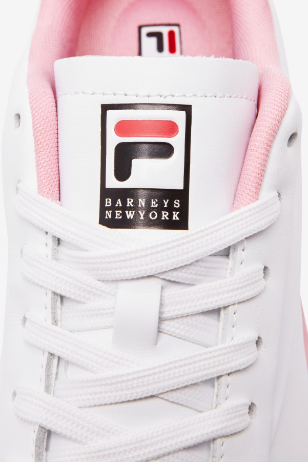 White/Coral Blush/Black Women's Original Tennis Lux X Barneys Fila